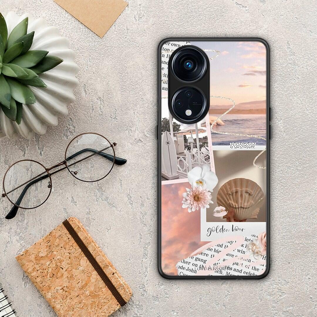 Θήκη Oppo Reno8T 5G / A1 Pro Golden Hour από τη Smartfits με σχέδιο στο πίσω μέρος και μαύρο περίβλημα | Oppo Reno8T 5G / A1 Pro Golden Hour Case with Colorful Back and Black Bezels