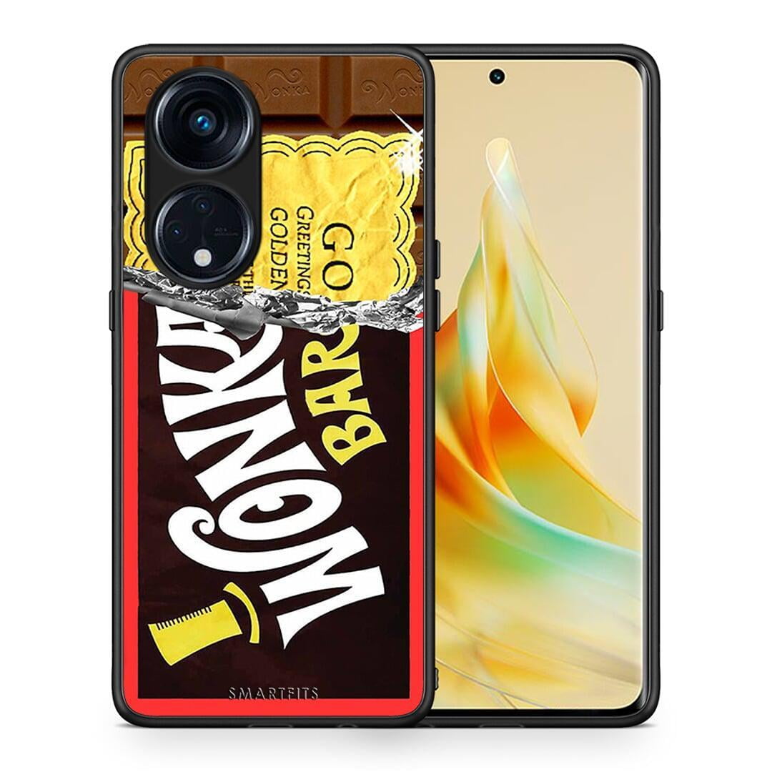 Θήκη Oppo Reno8T 5G / A1 Pro Golden Ticket από τη Smartfits με σχέδιο στο πίσω μέρος και μαύρο περίβλημα | Oppo Reno8T 5G / A1 Pro Golden Ticket Case with Colorful Back and Black Bezels