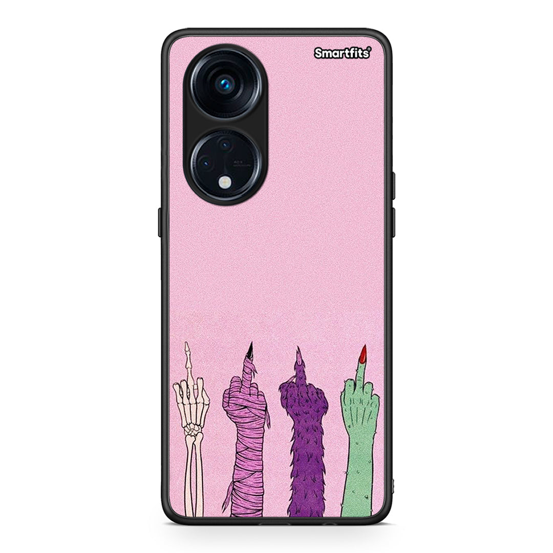 Θήκη Oppo Reno8T 5G / A1 Pro Halloween Be A Lady από τη Smartfits με σχέδιο στο πίσω μέρος και μαύρο περίβλημα | Oppo Reno8T 5G / A1 Pro Halloween Be A Lady Case with Colorful Back and Black Bezels