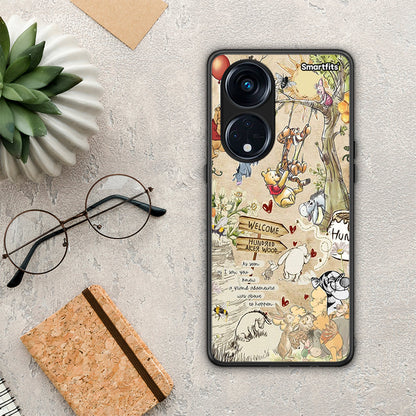 Θήκη Oppo Reno8T 5G / A1 Pro Happy Friends από τη Smartfits με σχέδιο στο πίσω μέρος και μαύρο περίβλημα | Oppo Reno8T 5G / A1 Pro Happy Friends Case with Colorful Back and Black Bezels