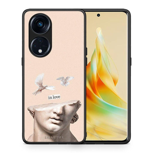 Θήκη Oppo Reno8T 5G / A1 Pro In Love από τη Smartfits με σχέδιο στο πίσω μέρος και μαύρο περίβλημα | Oppo Reno8T 5G / A1 Pro In Love Case with Colorful Back and Black Bezels