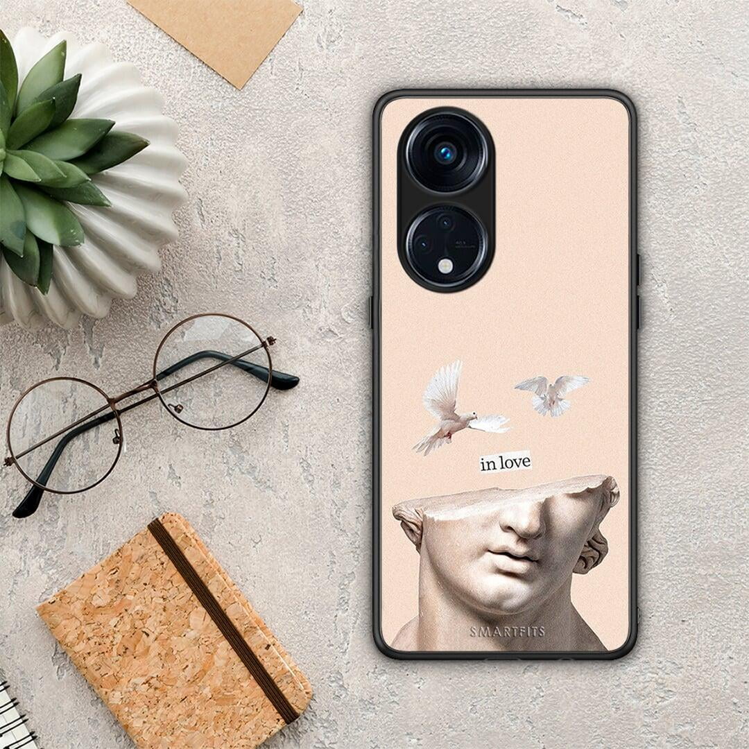 Θήκη Oppo Reno8T 5G / A1 Pro In Love από τη Smartfits με σχέδιο στο πίσω μέρος και μαύρο περίβλημα | Oppo Reno8T 5G / A1 Pro In Love Case with Colorful Back and Black Bezels