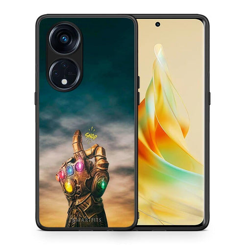 Θήκη Oppo Reno8T 5G / A1 Pro Infinity Snap από τη Smartfits με σχέδιο στο πίσω μέρος και μαύρο περίβλημα | Oppo Reno8T 5G / A1 Pro Infinity Snap Case with Colorful Back and Black Bezels