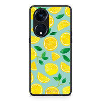 Thumbnail for Θήκη Oppo Reno8T 5G / A98 Lemons από τη Smartfits με σχέδιο στο πίσω μέρος και μαύρο περίβλημα | Oppo Reno8T 5G / A98 Lemons Case with Colorful Back and Black Bezels