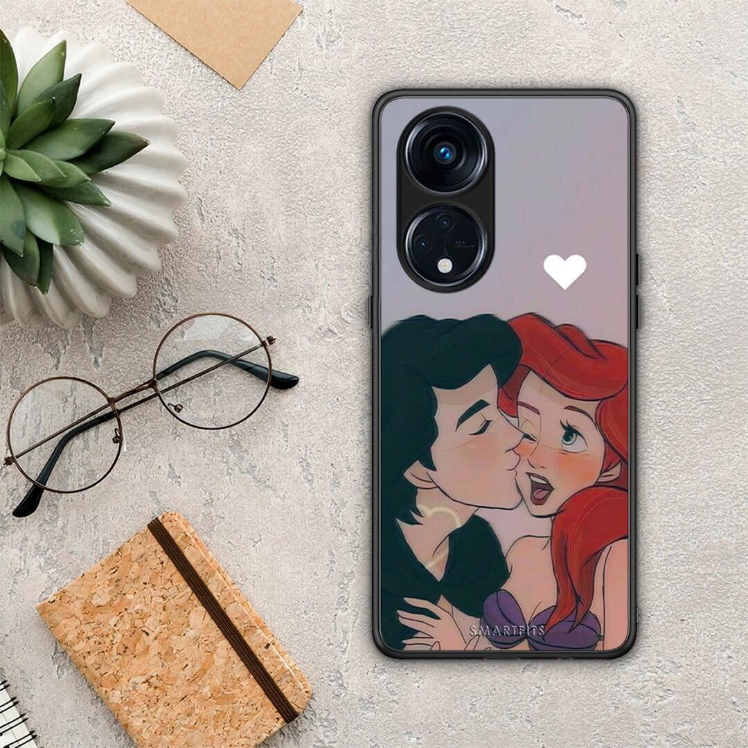 Θήκη Oppo Reno8T 5G / A1 Pro Mermaid Couple από τη Smartfits με σχέδιο στο πίσω μέρος και μαύρο περίβλημα | Oppo Reno8T 5G / A1 Pro Mermaid Couple Case with Colorful Back and Black Bezels