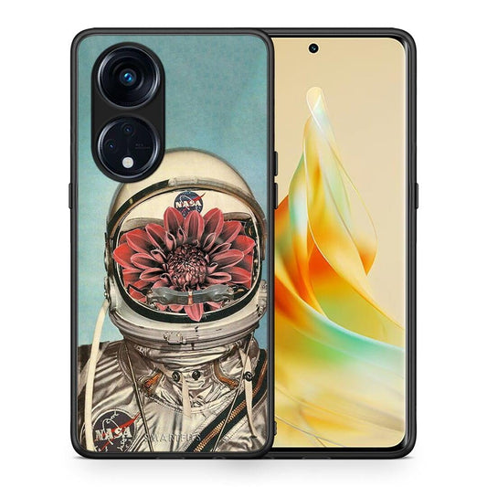 Θήκη Oppo Reno8T 5G / A1 Pro Nasa Bloom από τη Smartfits με σχέδιο στο πίσω μέρος και μαύρο περίβλημα | Oppo Reno8T 5G / A1 Pro Nasa Bloom Case with Colorful Back and Black Bezels