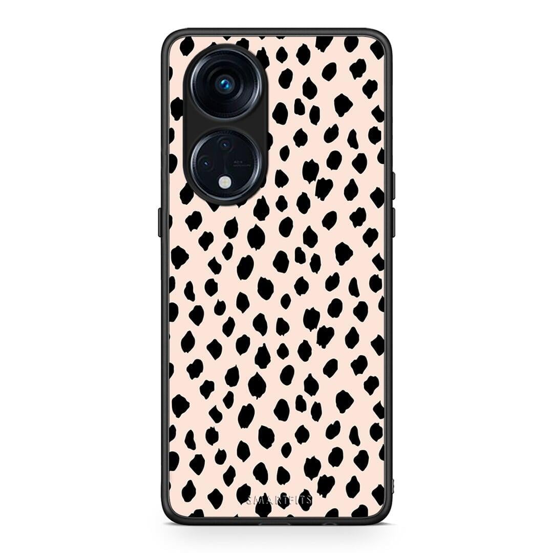 Θήκη Oppo Reno8T 5G / A1 Pro New Polka Dots από τη Smartfits με σχέδιο στο πίσω μέρος και μαύρο περίβλημα | Oppo Reno8T 5G / A1 Pro New Polka Dots Case with Colorful Back and Black Bezels
