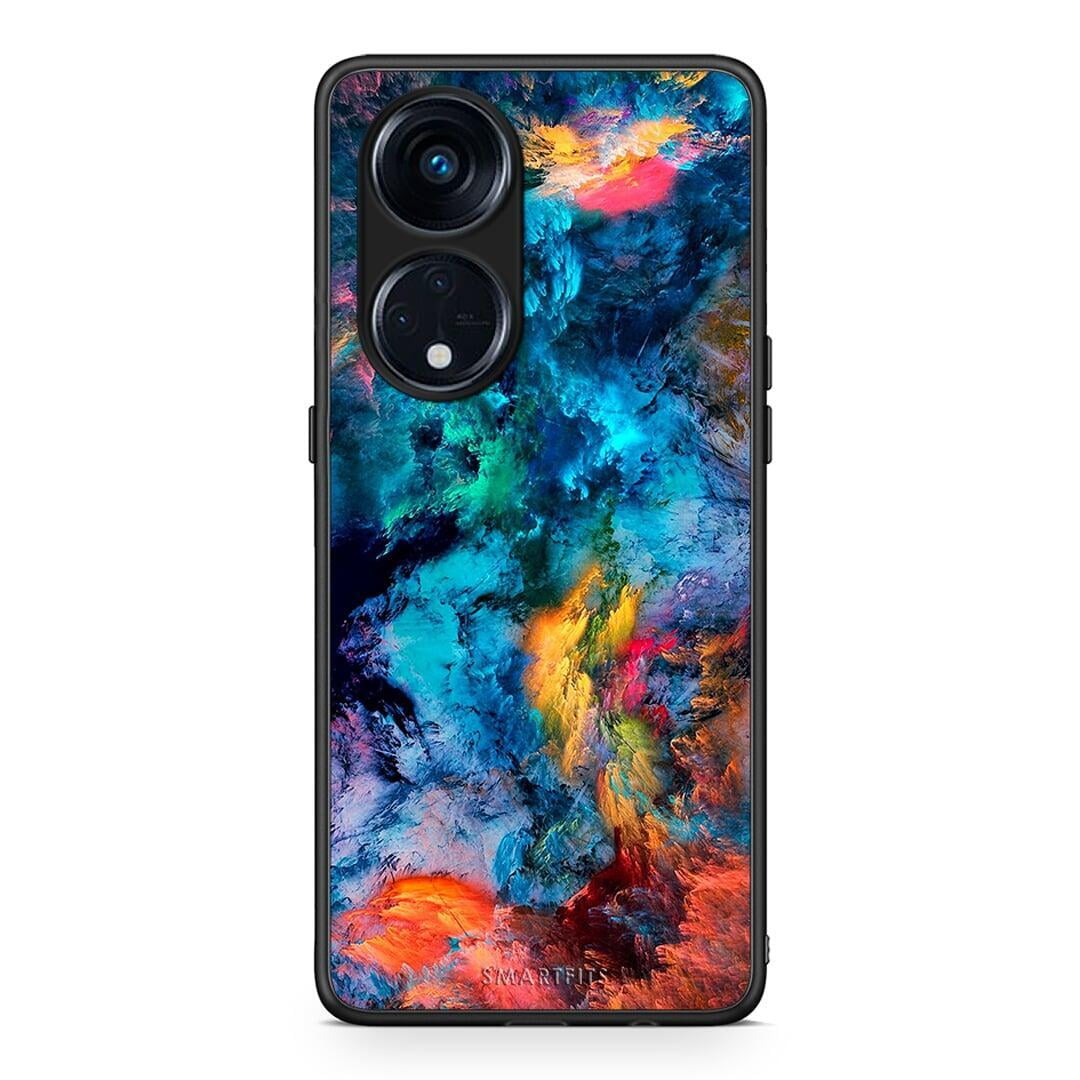 Θήκη Oppo Reno8T 5G / A1 Pro Paint Crayola από τη Smartfits με σχέδιο στο πίσω μέρος και μαύρο περίβλημα | Oppo Reno8T 5G / A1 Pro Paint Crayola Case with Colorful Back and Black Bezels