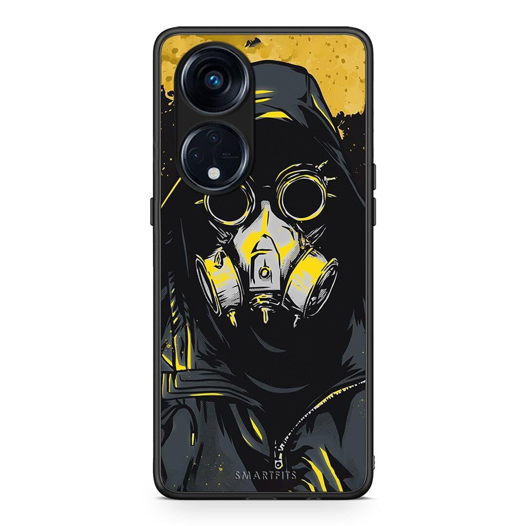 Θήκη Oppo Reno8T 5G / A1 Pro PopArt Mask από τη Smartfits με σχέδιο στο πίσω μέρος και μαύρο περίβλημα | Oppo Reno8T 5G / A1 Pro PopArt Mask Case with Colorful Back and Black Bezels