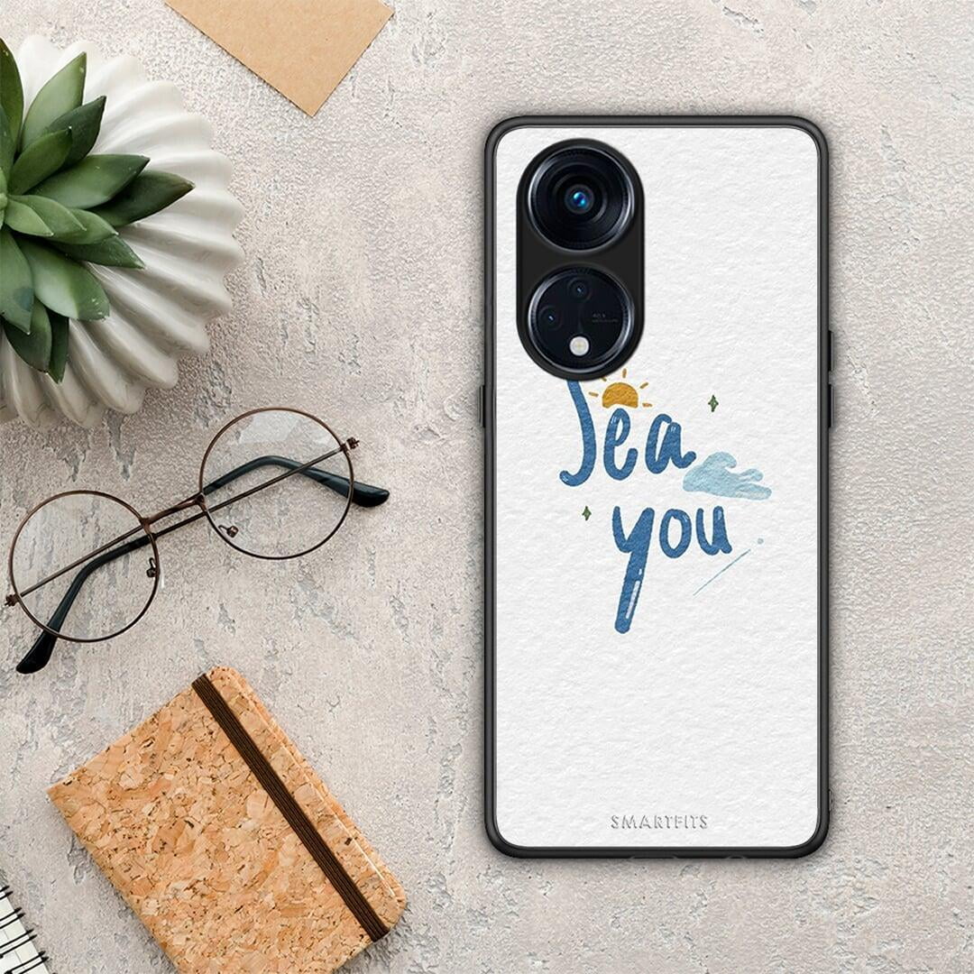 Θήκη Oppo Reno8T 5G / A1 Pro Sea You από τη Smartfits με σχέδιο στο πίσω μέρος και μαύρο περίβλημα | Oppo Reno8T 5G / A1 Pro Sea You Case with Colorful Back and Black Bezels