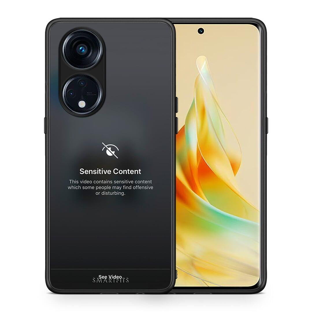 Θήκη Oppo Reno8T 5G / A1 Pro Sensitive Content από τη Smartfits με σχέδιο στο πίσω μέρος και μαύρο περίβλημα | Oppo Reno8T 5G / A1 Pro Sensitive Content Case with Colorful Back and Black Bezels