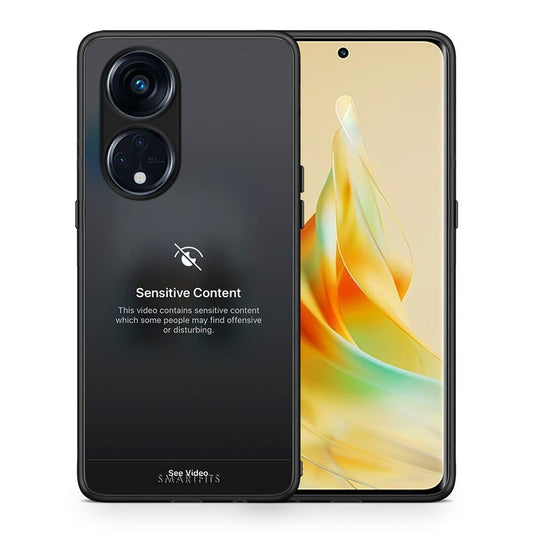 Θήκη Oppo Reno8T 5G / A1 Pro Sensitive Content από τη Smartfits με σχέδιο στο πίσω μέρος και μαύρο περίβλημα | Oppo Reno8T 5G / A1 Pro Sensitive Content Case with Colorful Back and Black Bezels