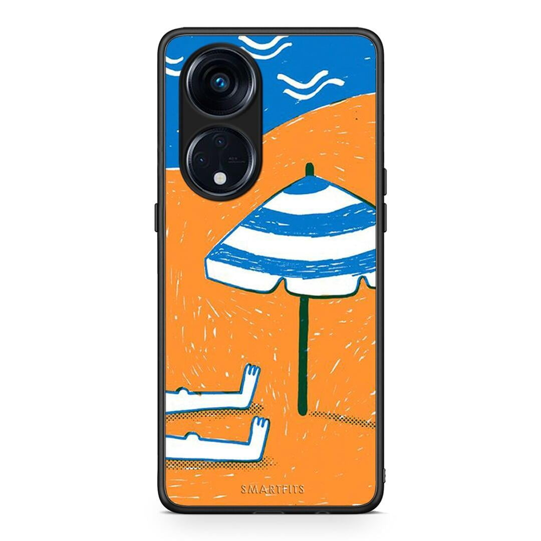 Θήκη Oppo Reno8T 5G / A1 Pro Summering από τη Smartfits με σχέδιο στο πίσω μέρος και μαύρο περίβλημα | Oppo Reno8T 5G / A1 Pro Summering Case with Colorful Back and Black Bezels