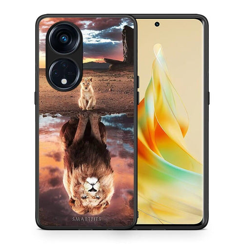 Θήκη Oppo Reno8T 5G / A1 Pro Sunset Dreams από τη Smartfits με σχέδιο στο πίσω μέρος και μαύρο περίβλημα | Oppo Reno8T 5G / A1 Pro Sunset Dreams Case with Colorful Back and Black Bezels