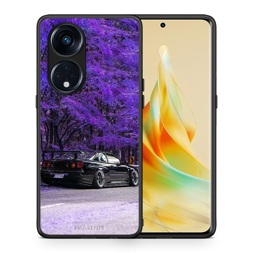 Θήκη Oppo Reno8T 5G / A1 Pro Super Car από τη Smartfits με σχέδιο στο πίσω μέρος και μαύρο περίβλημα | Oppo Reno8T 5G / A1 Pro Super Car Case with Colorful Back and Black Bezels