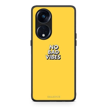 Θήκη Oppo Reno8T 5G / A1 Pro Text Vibes από τη Smartfits με σχέδιο στο πίσω μέρος και μαύρο περίβλημα | Oppo Reno8T 5G / A1 Pro Text Vibes Case with Colorful Back and Black Bezels