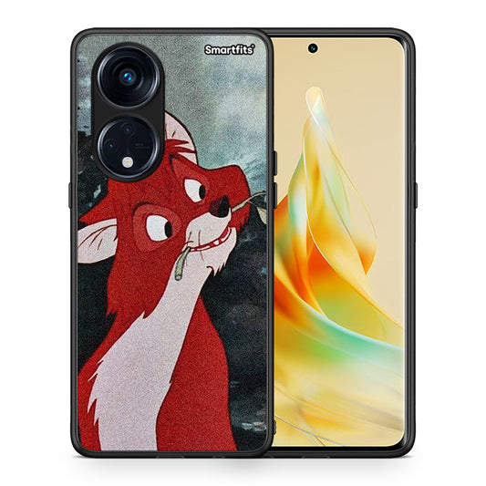 Θήκη Oppo Reno8T 5G / A1 Pro Tod And Vixey Love 1 από τη Smartfits με σχέδιο στο πίσω μέρος και μαύρο περίβλημα | Oppo Reno8T 5G / A1 Pro Tod And Vixey Love 1 Case with Colorful Back and Black Bezels