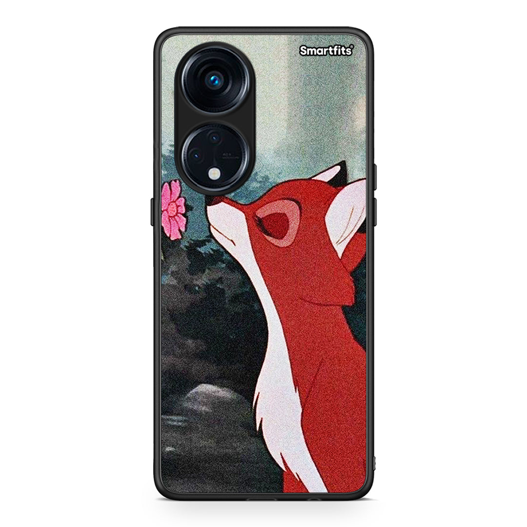 Θήκη Oppo Reno8T 5G / A1 Pro Tod And Vixey Love 2 από τη Smartfits με σχέδιο στο πίσω μέρος και μαύρο περίβλημα | Oppo Reno8T 5G / A1 Pro Tod And Vixey Love 2 Case with Colorful Back and Black Bezels