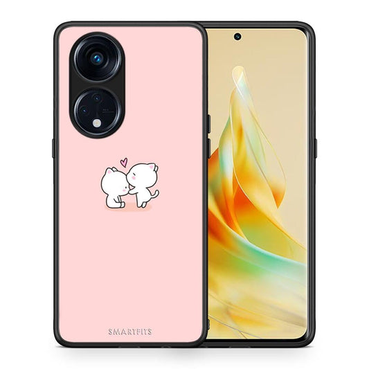 Θήκη Oppo Reno8T 5G / A1 Pro Valentine Love από τη Smartfits με σχέδιο στο πίσω μέρος και μαύρο περίβλημα | Oppo Reno8T 5G / A1 Pro Valentine Love Case with Colorful Back and Black Bezels