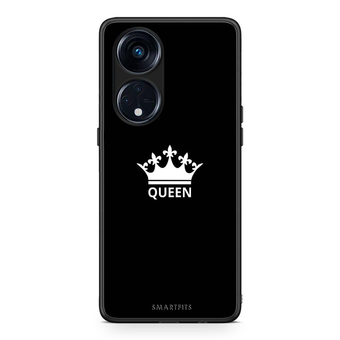 Θήκη Oppo Reno8T 5G / A1 Pro Valentine Queen από τη Smartfits με σχέδιο στο πίσω μέρος και μαύρο περίβλημα | Oppo Reno8T 5G / A1 Pro Valentine Queen Case with Colorful Back and Black Bezels