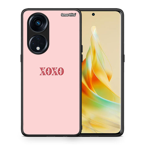 Θήκη Oppo Reno8T 5G / A1 Pro XOXO Love από τη Smartfits με σχέδιο στο πίσω μέρος και μαύρο περίβλημα | Oppo Reno8T 5G / A1 Pro XOXO Love Case with Colorful Back and Black Bezels