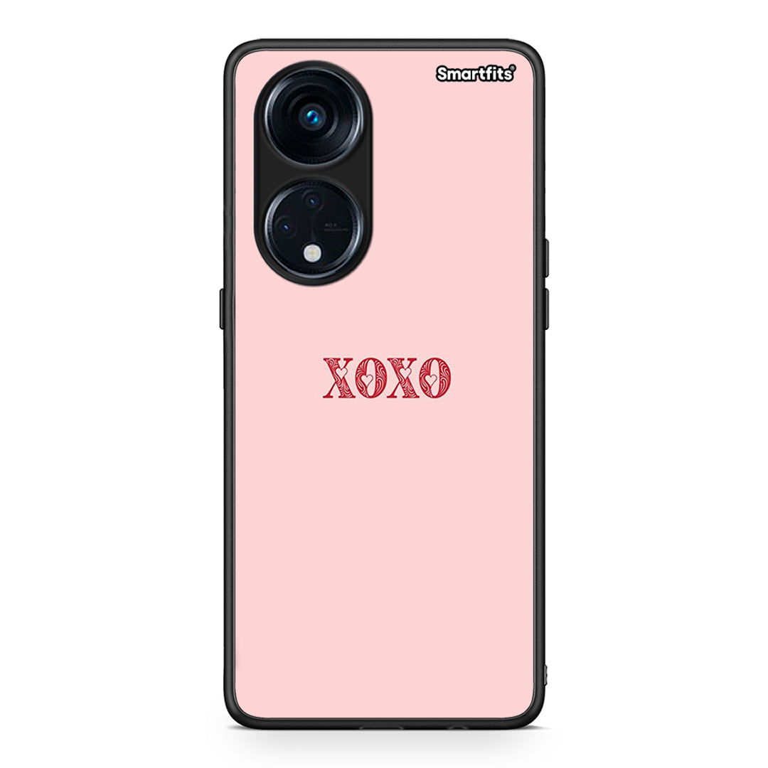 Θήκη Oppo Reno8T 5G / A1 Pro XOXO Love από τη Smartfits με σχέδιο στο πίσω μέρος και μαύρο περίβλημα | Oppo Reno8T 5G / A1 Pro XOXO Love Case with Colorful Back and Black Bezels