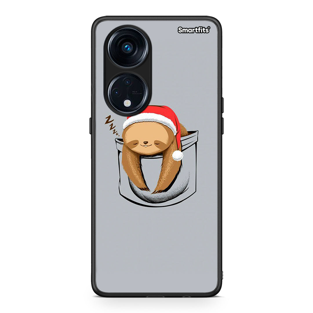 Θήκη Oppo Reno8T 5G / A1 Pro Xmas Zzzz από τη Smartfits με σχέδιο στο πίσω μέρος και μαύρο περίβλημα | Oppo Reno8T 5G / A1 Pro Xmas Zzzz Case with Colorful Back and Black Bezels