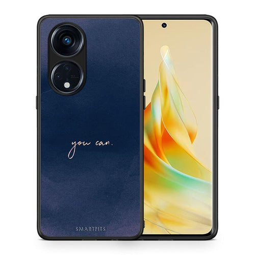 Θήκη Oppo Reno8T 5G / A1 Pro You Can από τη Smartfits με σχέδιο στο πίσω μέρος και μαύρο περίβλημα | Oppo Reno8T 5G / A1 Pro You Can Case with Colorful Back and Black Bezels