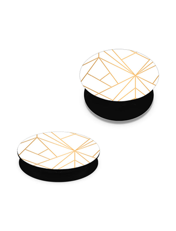 Geometric Luxury White - Phone Holder +ΔΩΡΕΑΝ Βάση Αυτοκινήτου
