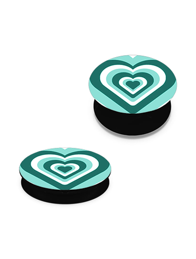 Phone Holder σε χρώμα Green Hearts από τη Smartfits
