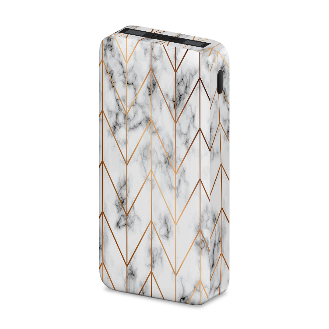 Marble Gold Geometric - Xiaomi Power Bank 20000mAh