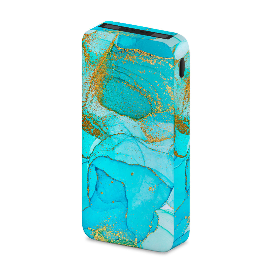 Watercolor Turquoise Gold - Xiaomi Power Bank 20000mAh
