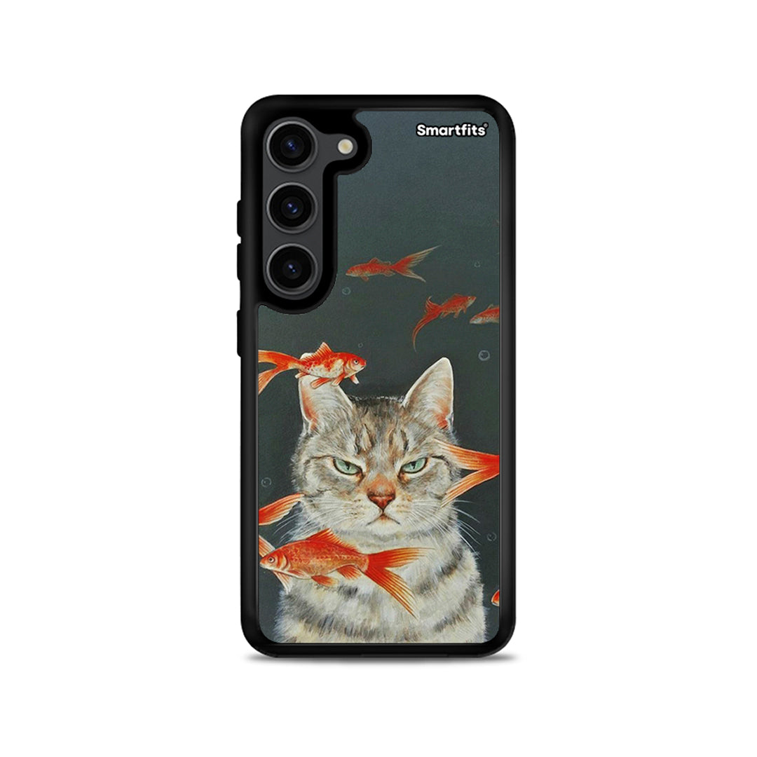 Cat Goldfish - Samsung Galaxy S23 θήκη