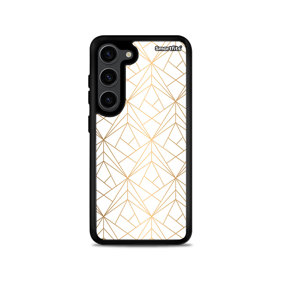 Geometric Luxury White - Samsung Galaxy S23 θήκη