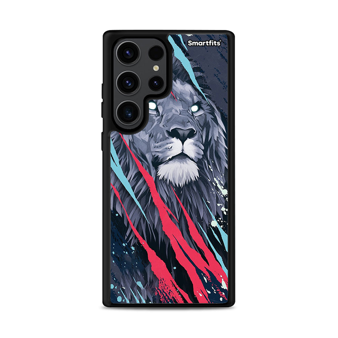 PopArt Lion Designer - Samsung Galaxy S23 Ultra θήκη