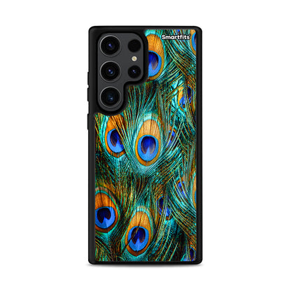 Real Peacock Feathers - Samsung Galaxy S23 Ultra θήκη