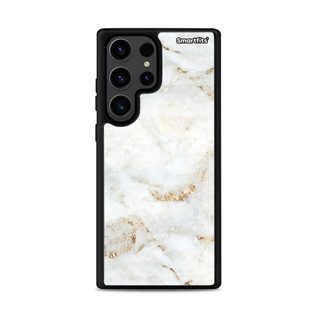 White Gold Marble - Samsung Galaxy S23 Ultra θήκη