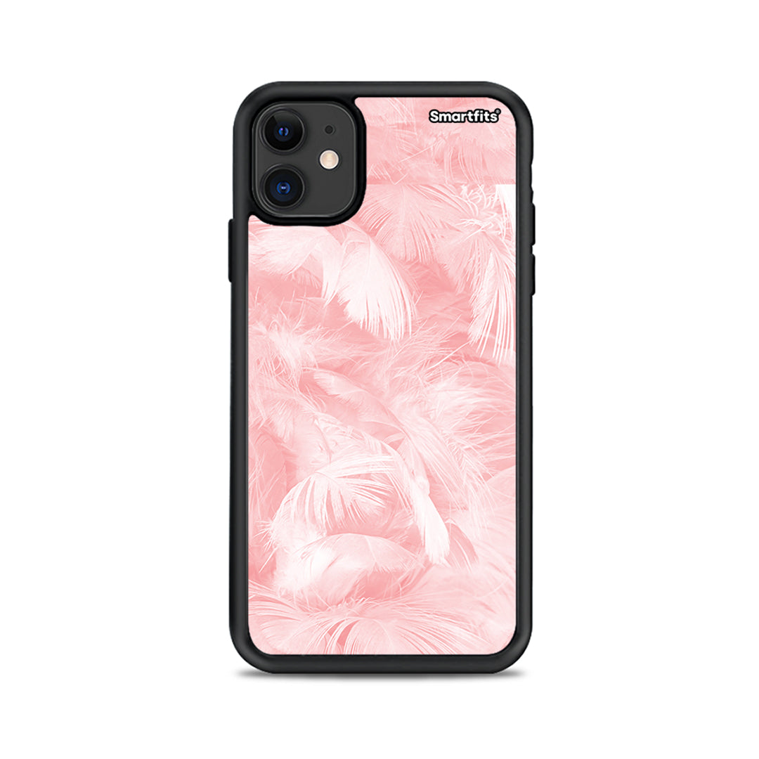 Boho Pink Feather - iPhone 11 θήκη