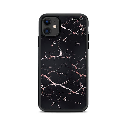 Marble Black Rosegold - iPhone 11 θήκη