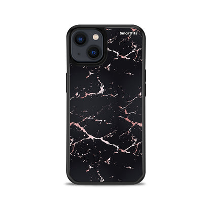 Marble Black Rosegold - iPhone 13 θήκη