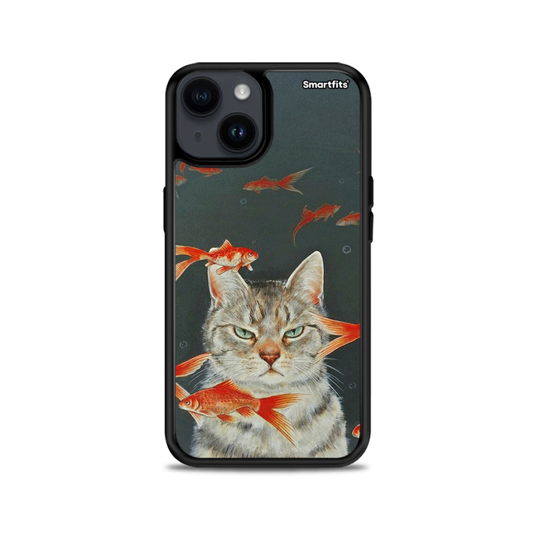 Cat Goldfish - iPhone 15 Plus θήκη