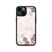 Thumbnail for Marble Hexagon Pink - iPhone 15 Plus θήκη