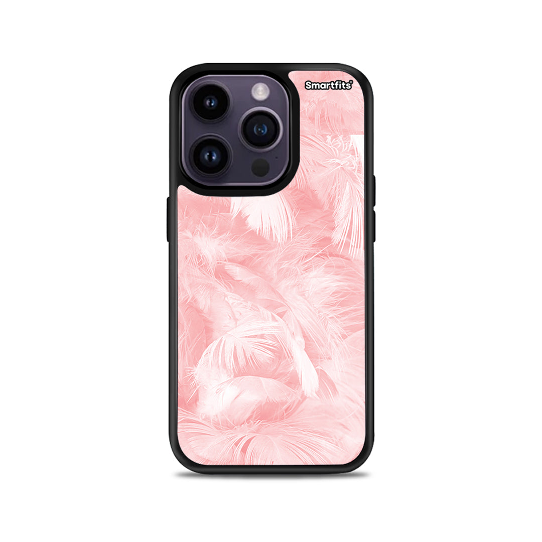 Boho Pink Feather - iPhone 14 Pro θήκη