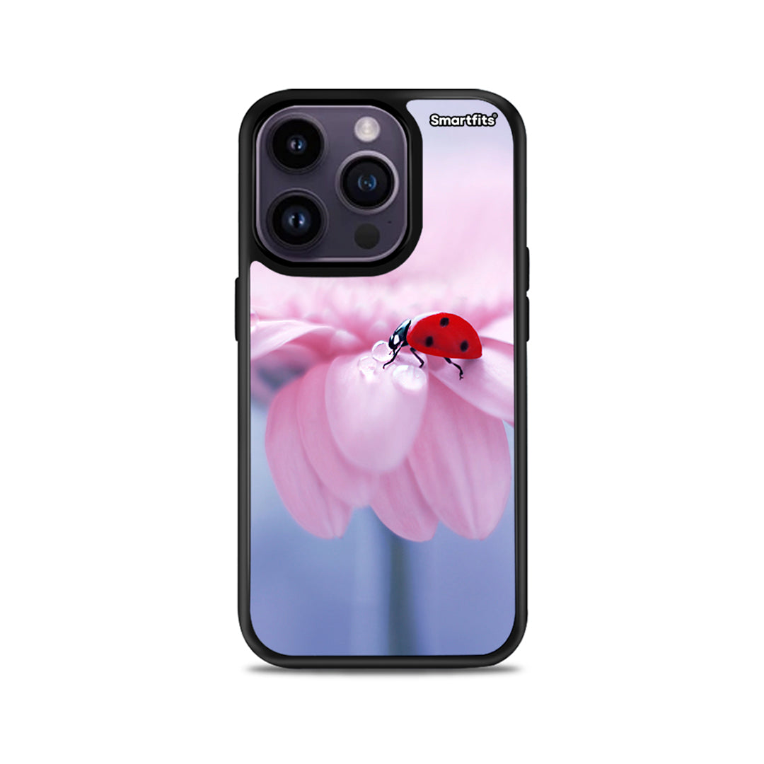 Ladybug Flower - iPhone 14 Pro θήκη