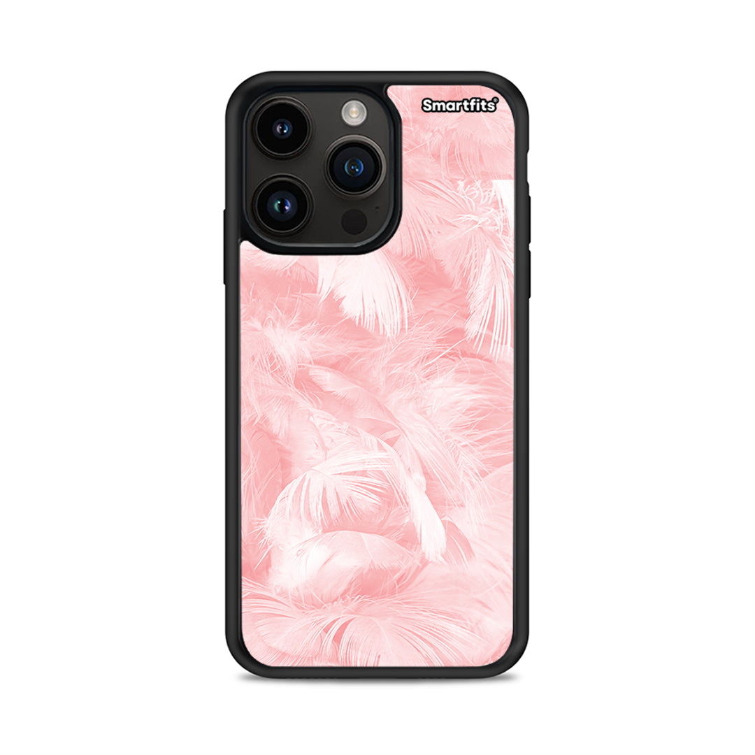Boho Pink Feather - iPhone 14 Pro Max θήκη