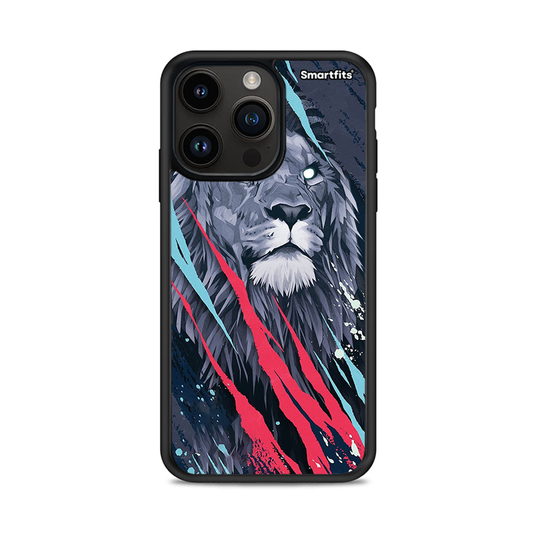 PopArt Lion Designer - iPhone 15 Pro Max θήκη