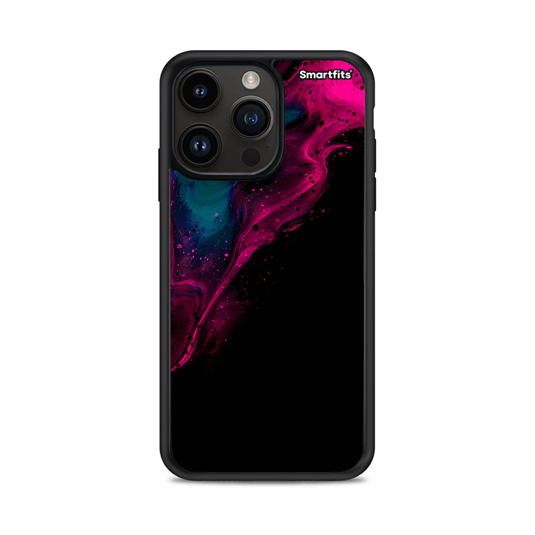 Watercolor Pink Black - iPhone 14 Pro Max θήκη