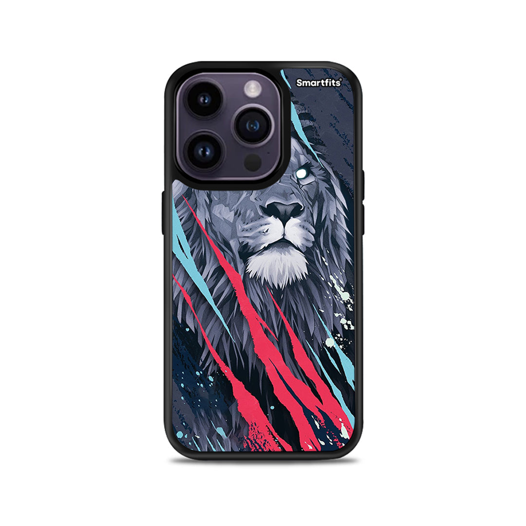 PopArt Lion Designer - iPhone 14 Pro θήκη
