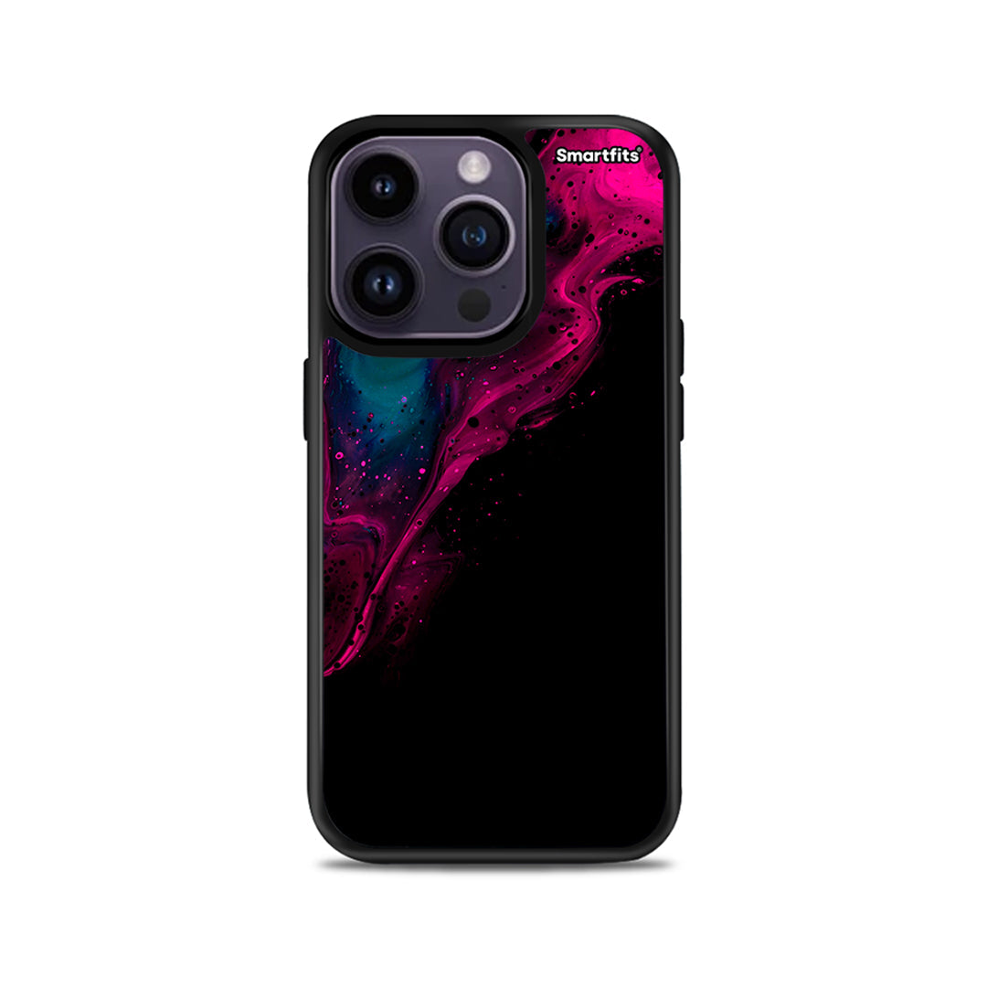 Watercolor Pink Black - iPhone 15 Pro θήκη