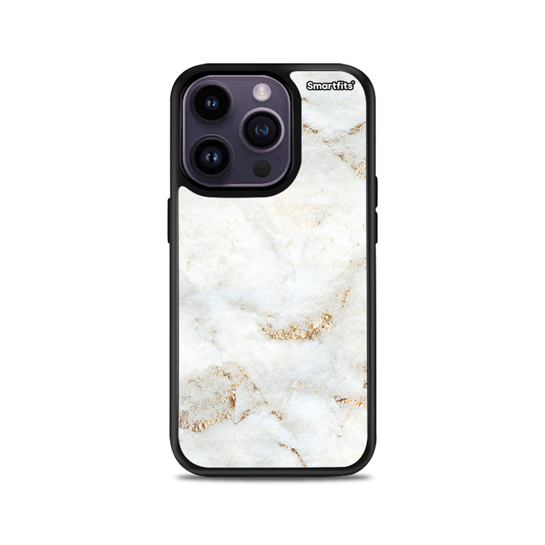 White Gold Marble - iPhone 14 Pro θήκη